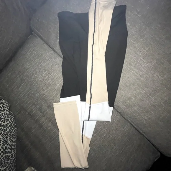 LA Society Color Block Ribbed Leggings size M - Picture 6 of 6